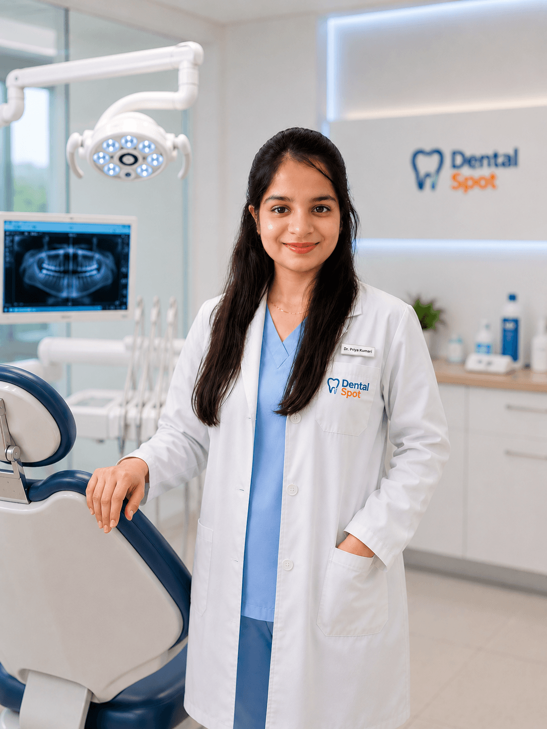Portrait of Dr. Priya, founder of Dental Spot Patna